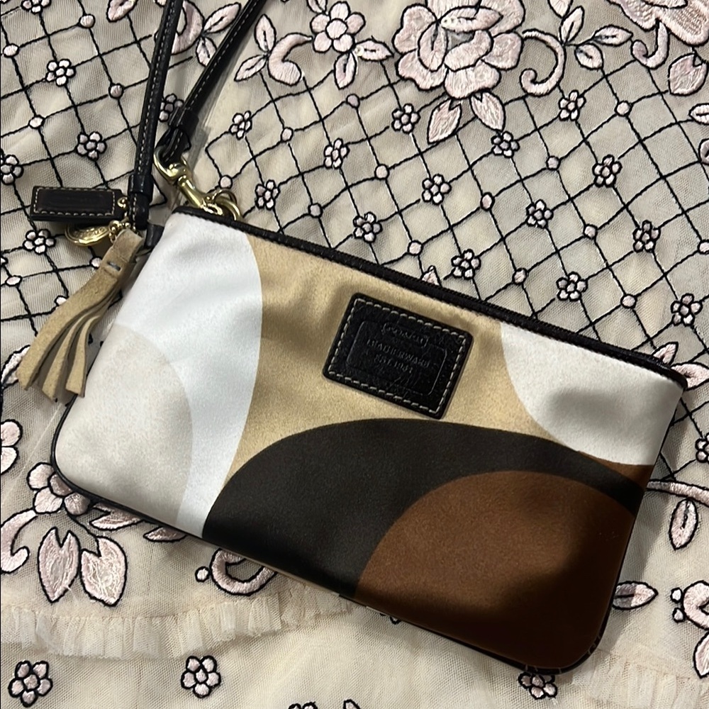 Coach Satin Wristlet
